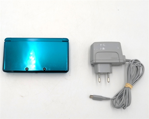 Nintendo 3DS - Aqua Blue - Konsol - SNR CEM110447382 (B Grade) (Genbrug)